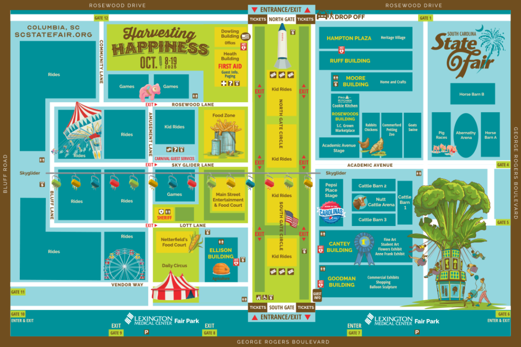 SCSF Fairgrounds Map 2025