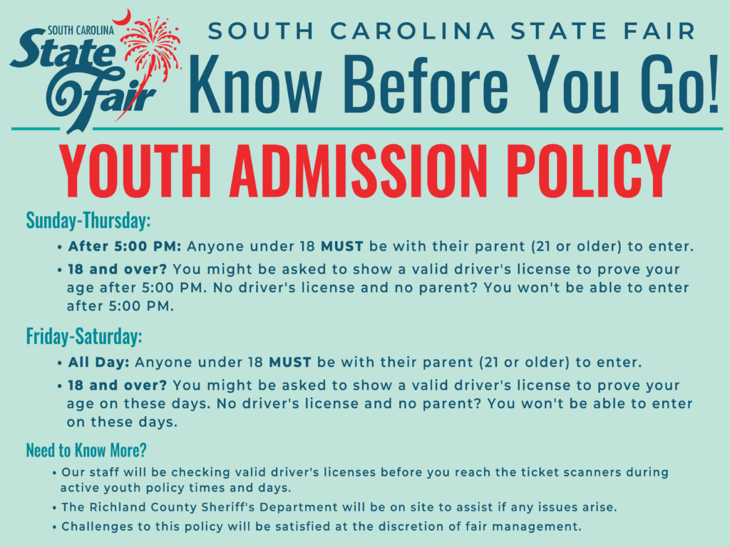 SCSF Youth Admission Policy 18x24